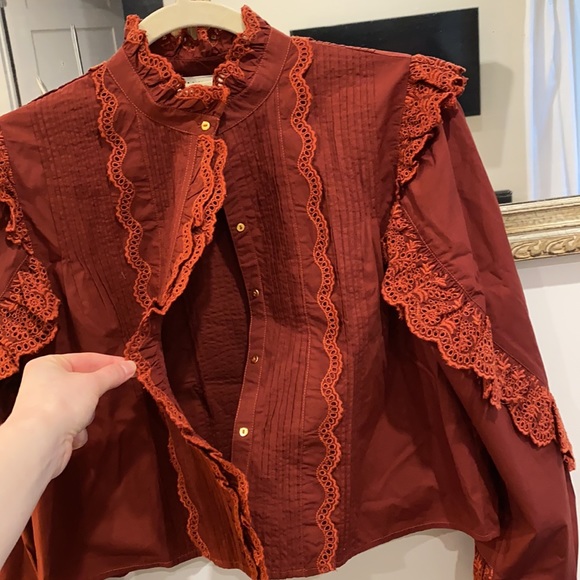 Ulla Johnson Blouse Size Small 🧡 - Picture 2 of 6